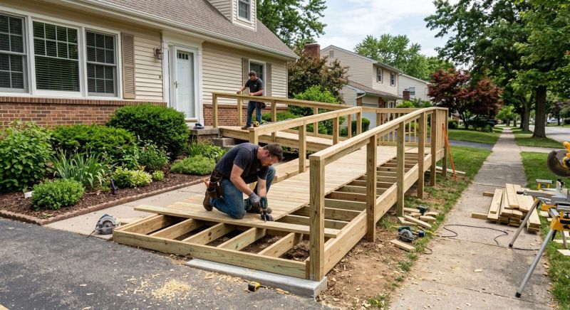 Handicap Ramp Installation in Conroe, TX