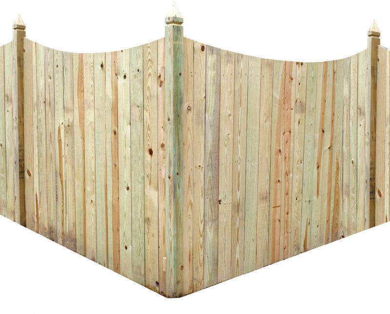 Scalloped Fence Installation in Roseville, CA